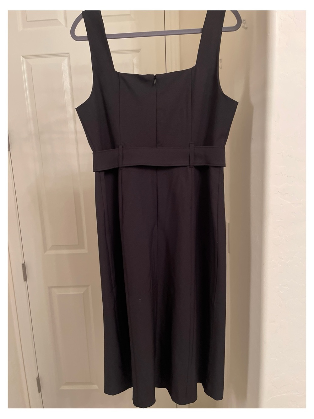 Banana Republic Black Midi Dress with Belt - Picture 5 of 6